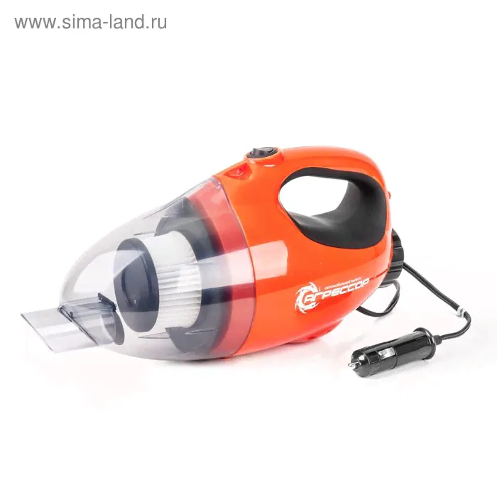 Пылесос автомобильный "Агрессор" AGR-110H 2in1, 12V, 100W, циклон, фильтр ХЭПА, функция обдува, 5м шнур, 8 насадок, сумка, ремешок на плечо-0
